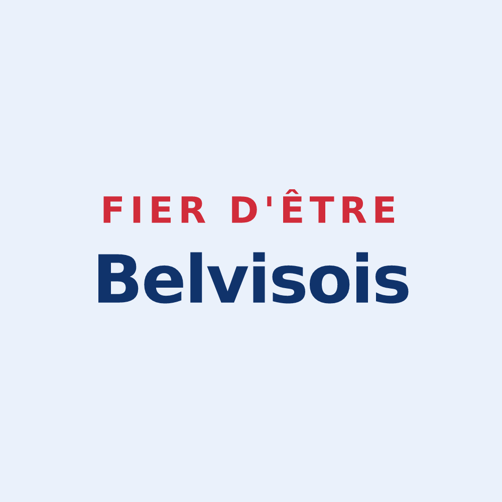 Sticker « Fier d'être Belvisois » — design pour Belvis