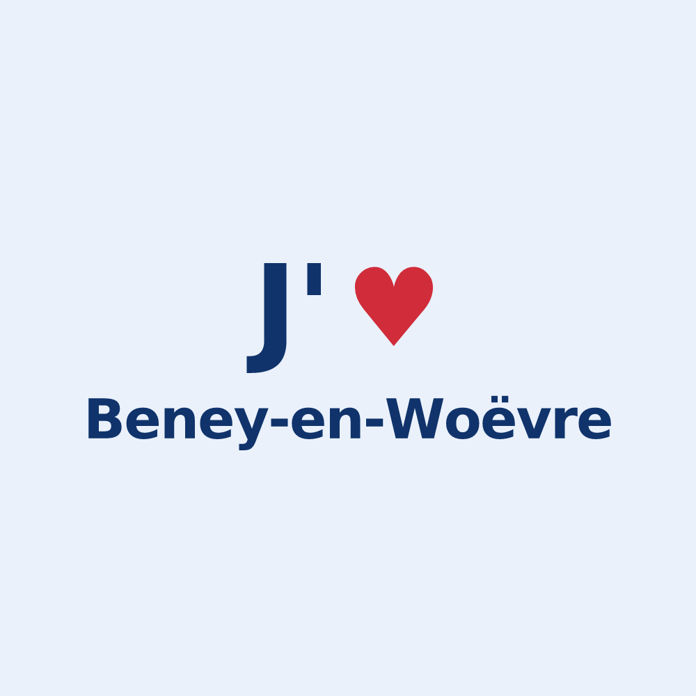 Sticker personnalisé Beney-en-Woëvre — design J'aime Beney-en-Woëvre
