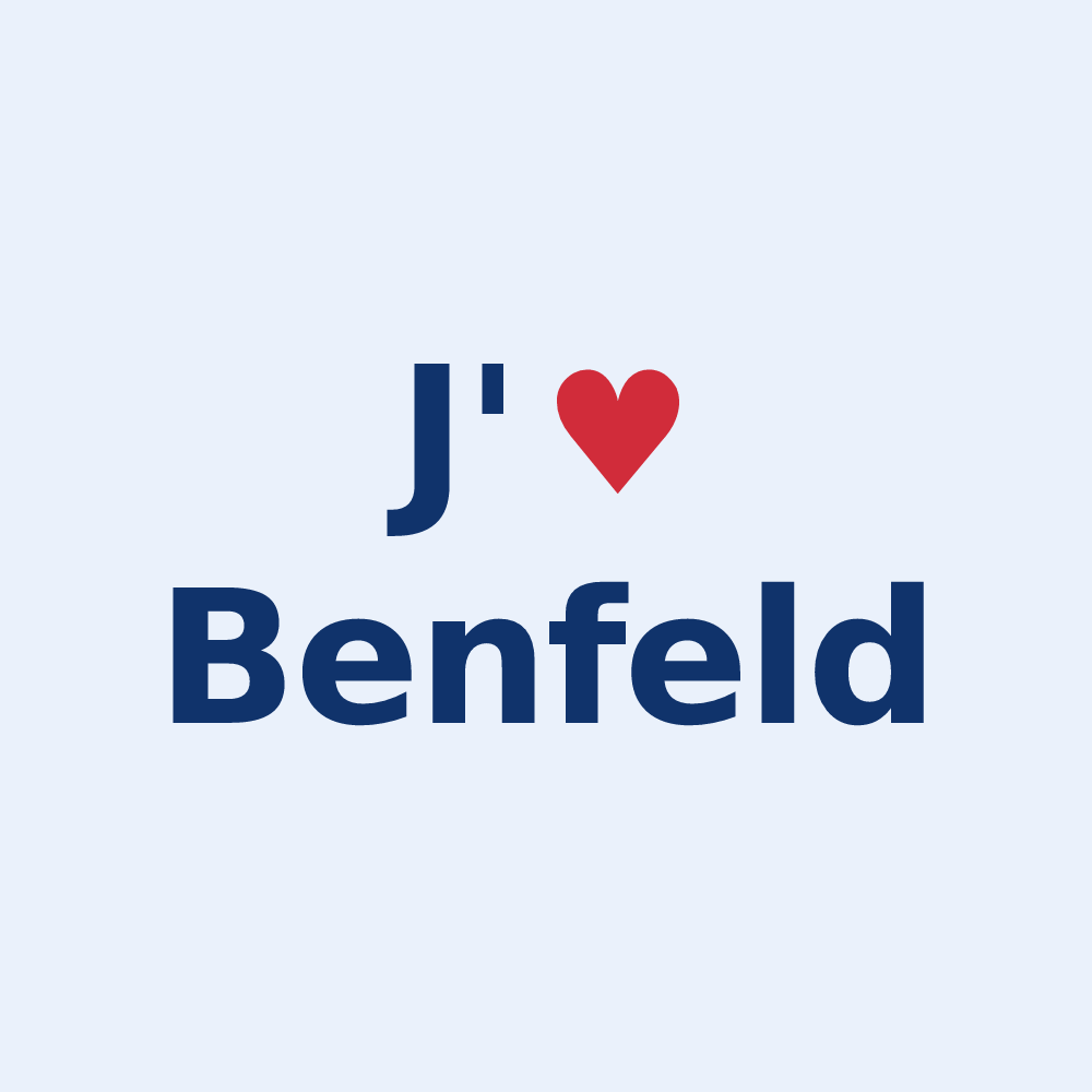 Sticker personnalisé Benfeld — design J'aime Benfeld