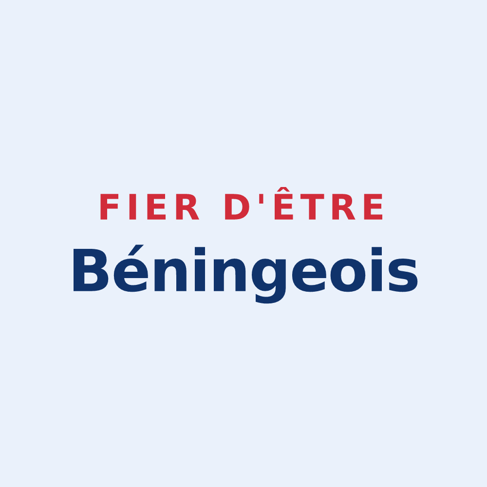 Sticker « Fier d'être Béningeois » — design pour Béning-lès-Saint-Avold