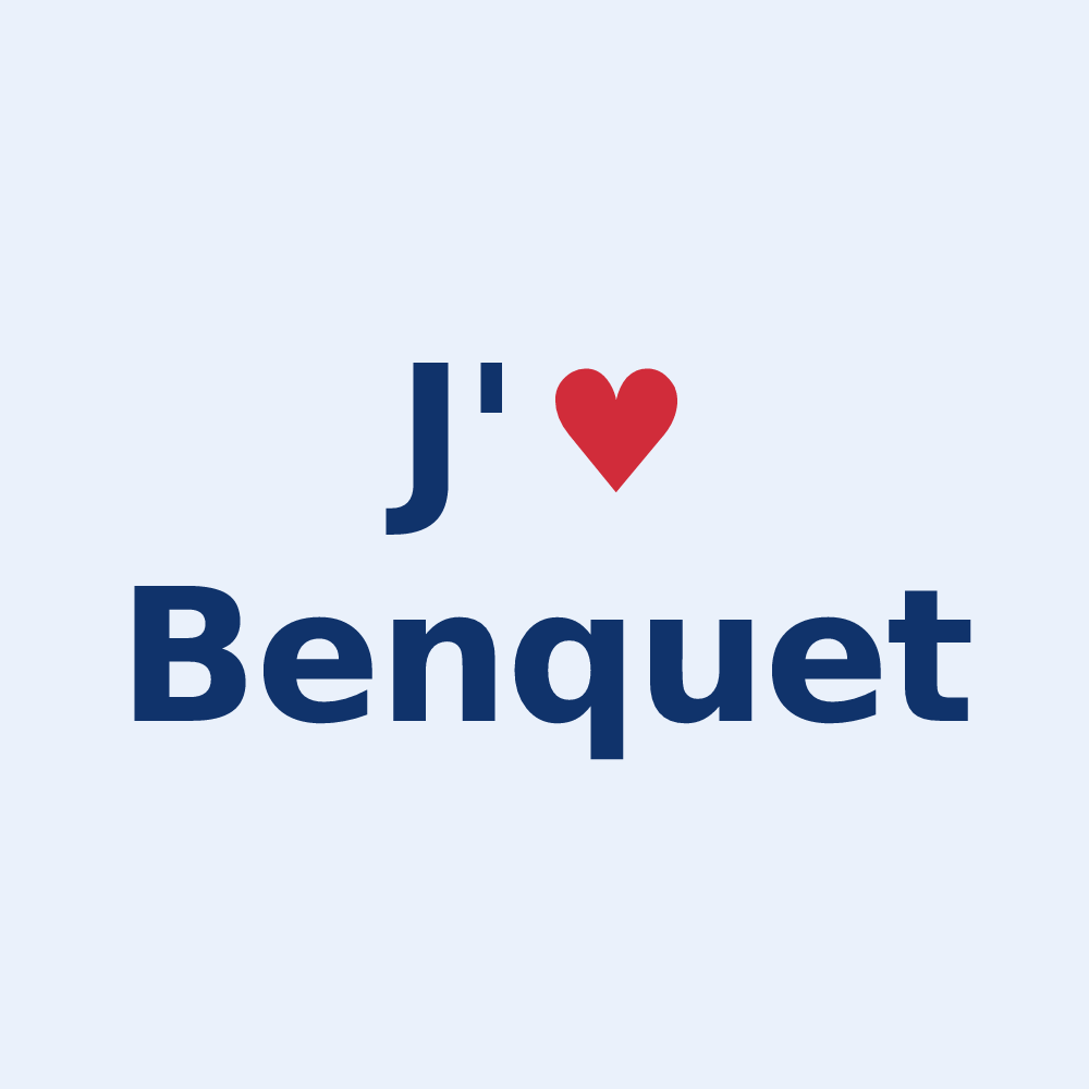 Sticker personnalisé Benquet — design J'aime Benquet