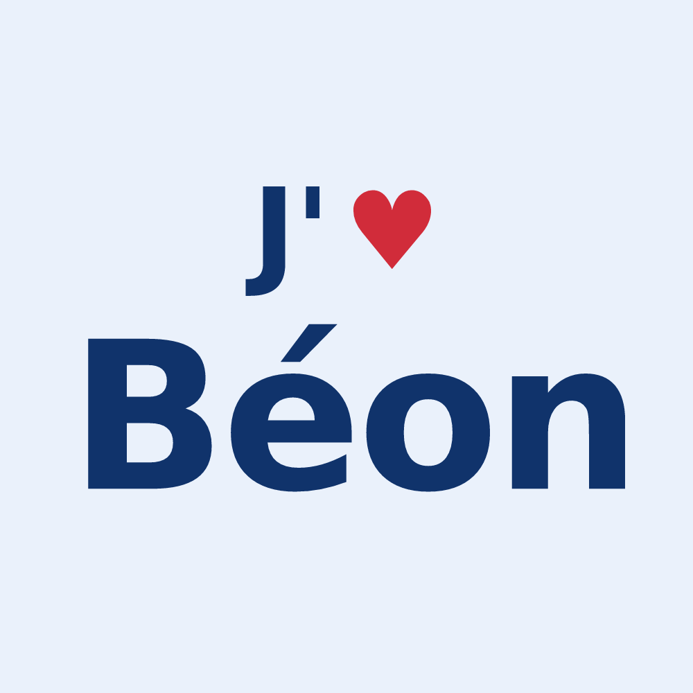 Sticker personnalisé Béon — design J'aime Béon