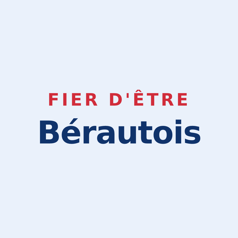 Sticker « Fier d'être Bérautois » — design pour Béraut