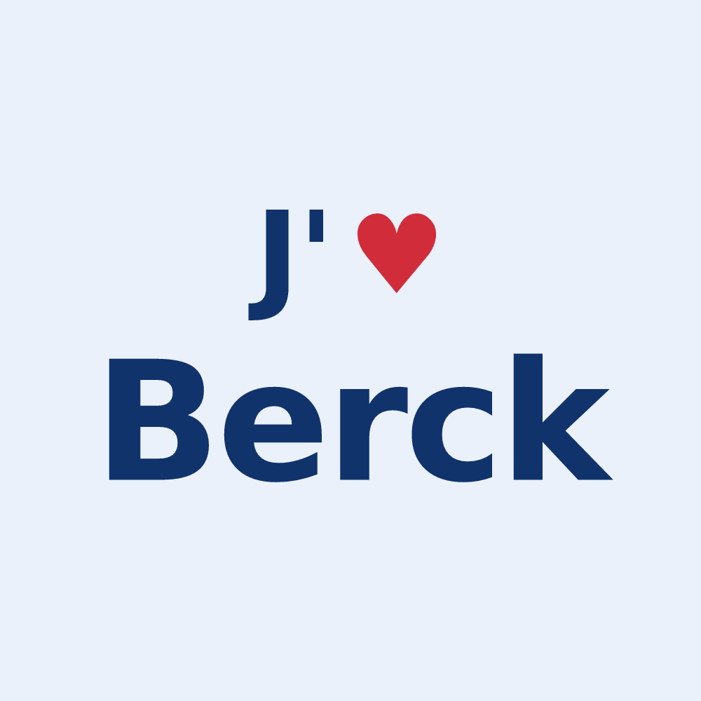 Sticker personnalisé Berck — design J'aime Berck
