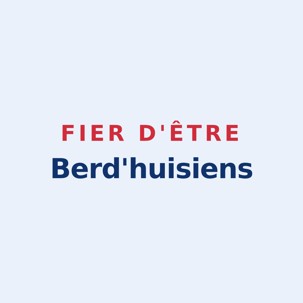 Sticker « Fier d'être Berd'huisiens » — design pour Berd'huis