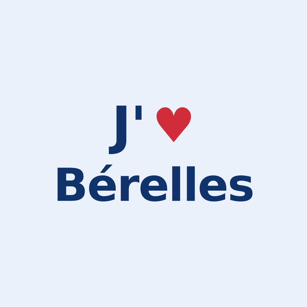 Sticker personnalisé Bérelles — design J'aime Bérelles