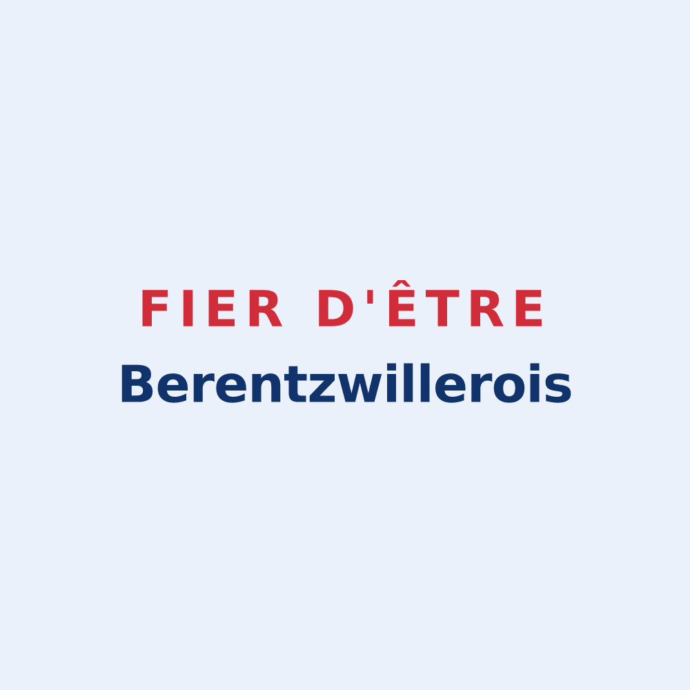 Sticker « Fier d'être Berentzwillerois » — design pour Berentzwiller