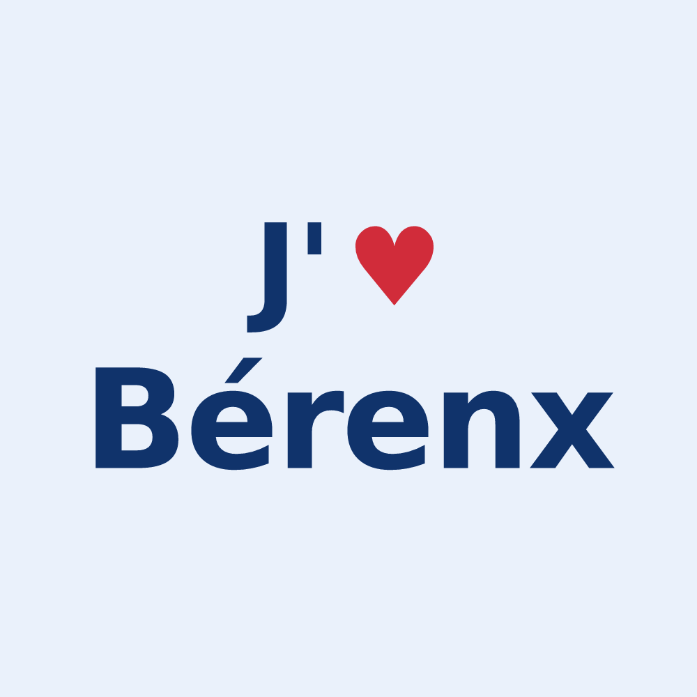 Sticker personnalisé Bérenx — design J'aime Bérenx