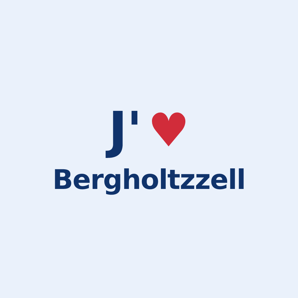 Sticker personnalisé Bergholtzzell — design J'aime Bergholtzzell