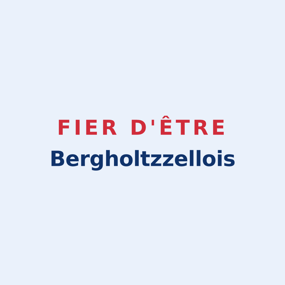 Sticker « Fier d'être Bergholtzzellois » — design pour Bergholtzzell