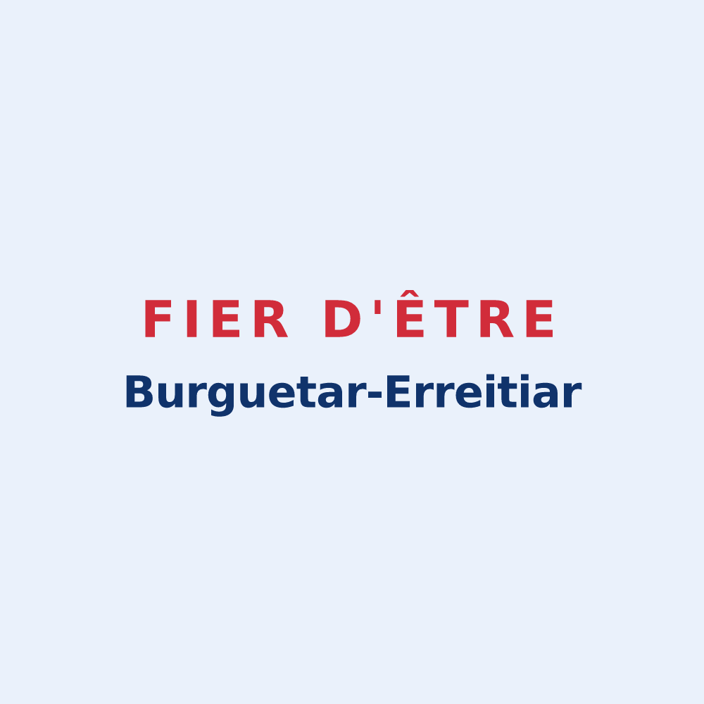 Sticker « Fier d'être Burguetar-Erreitiar » — design pour Bergouey-Viellenave