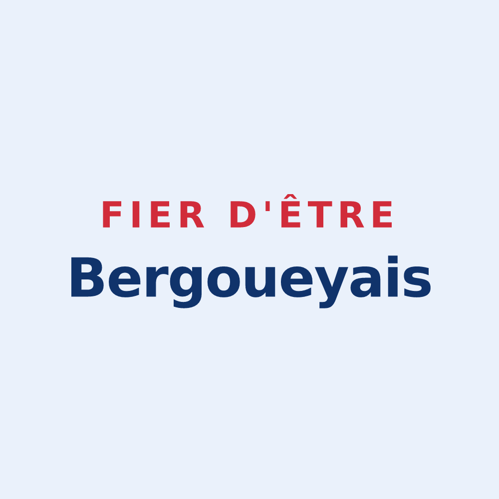 Sticker « Fier d'être Bergoueyais » — design pour Bergouey
