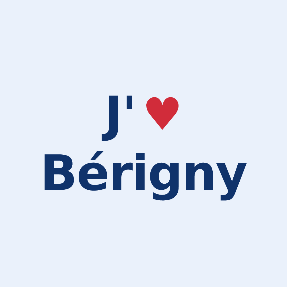 Sticker personnalisé Bérigny — design J'aime Bérigny