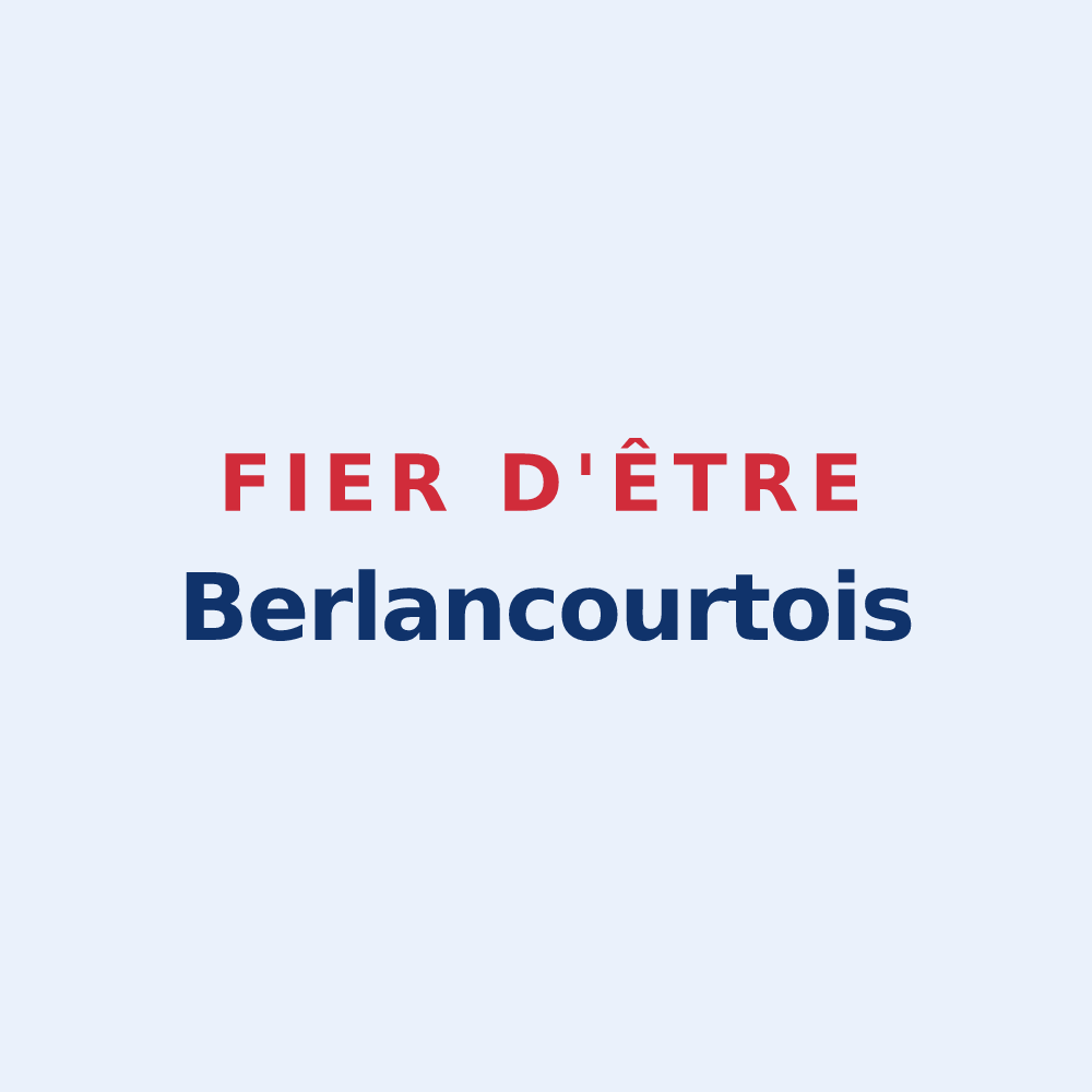 Sticker « Fier d'être Berlancourtois » — design pour Berlancourt