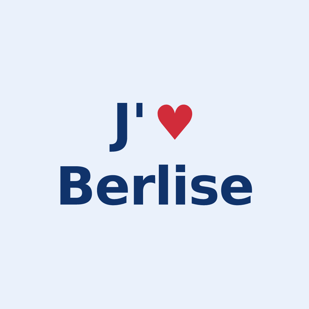 Sticker personnalisé Berlise — design « J'aime Berlise » imprimé sur le sticker