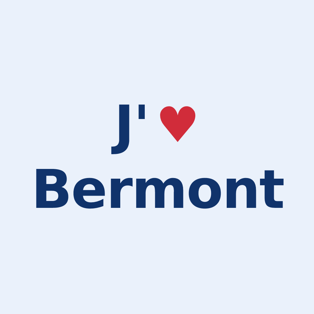Sticker personnalisé Bermont — design J'aime Bermont
