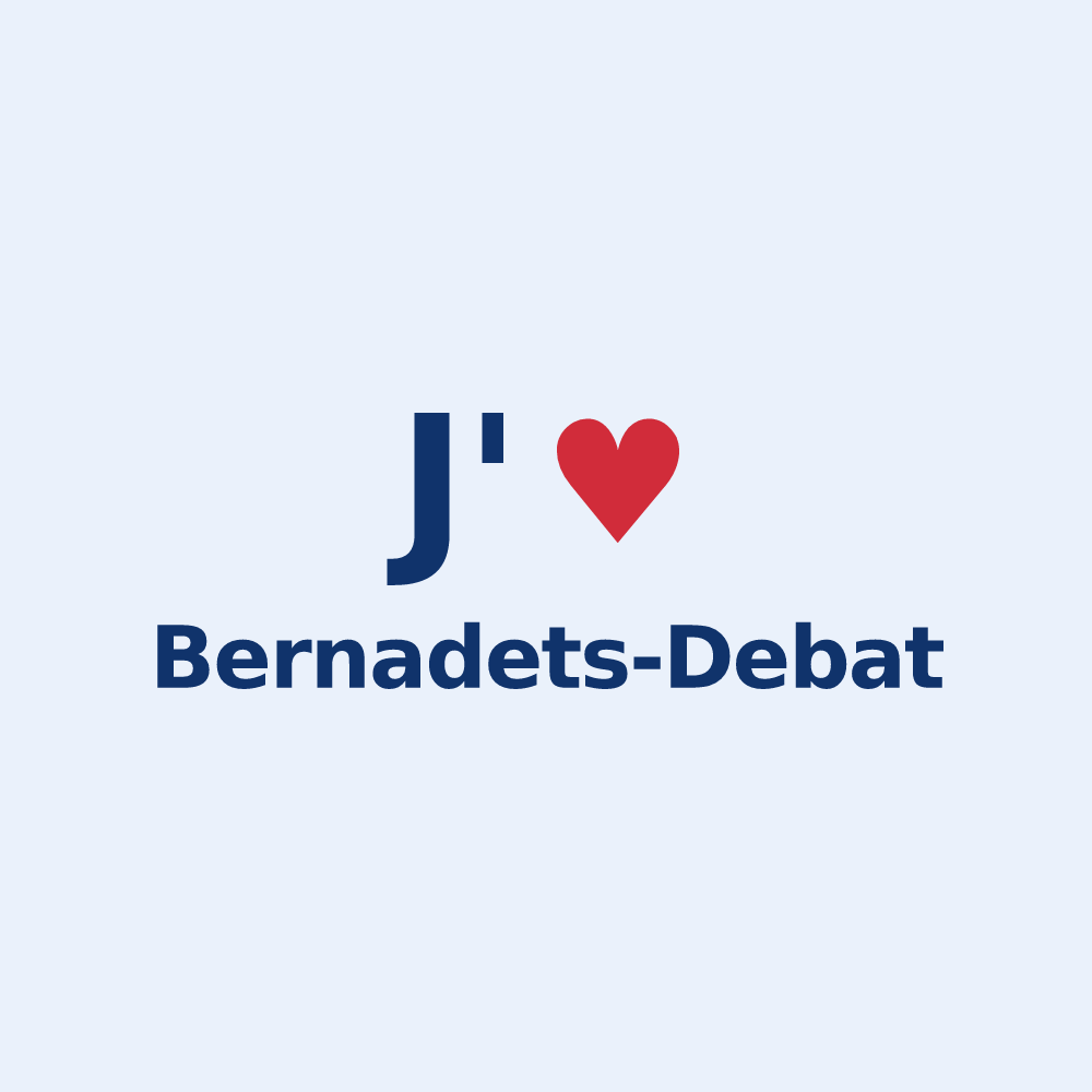 Sticker personnalisé Bernadets-Debat — design J'aime Bernadets-Debat