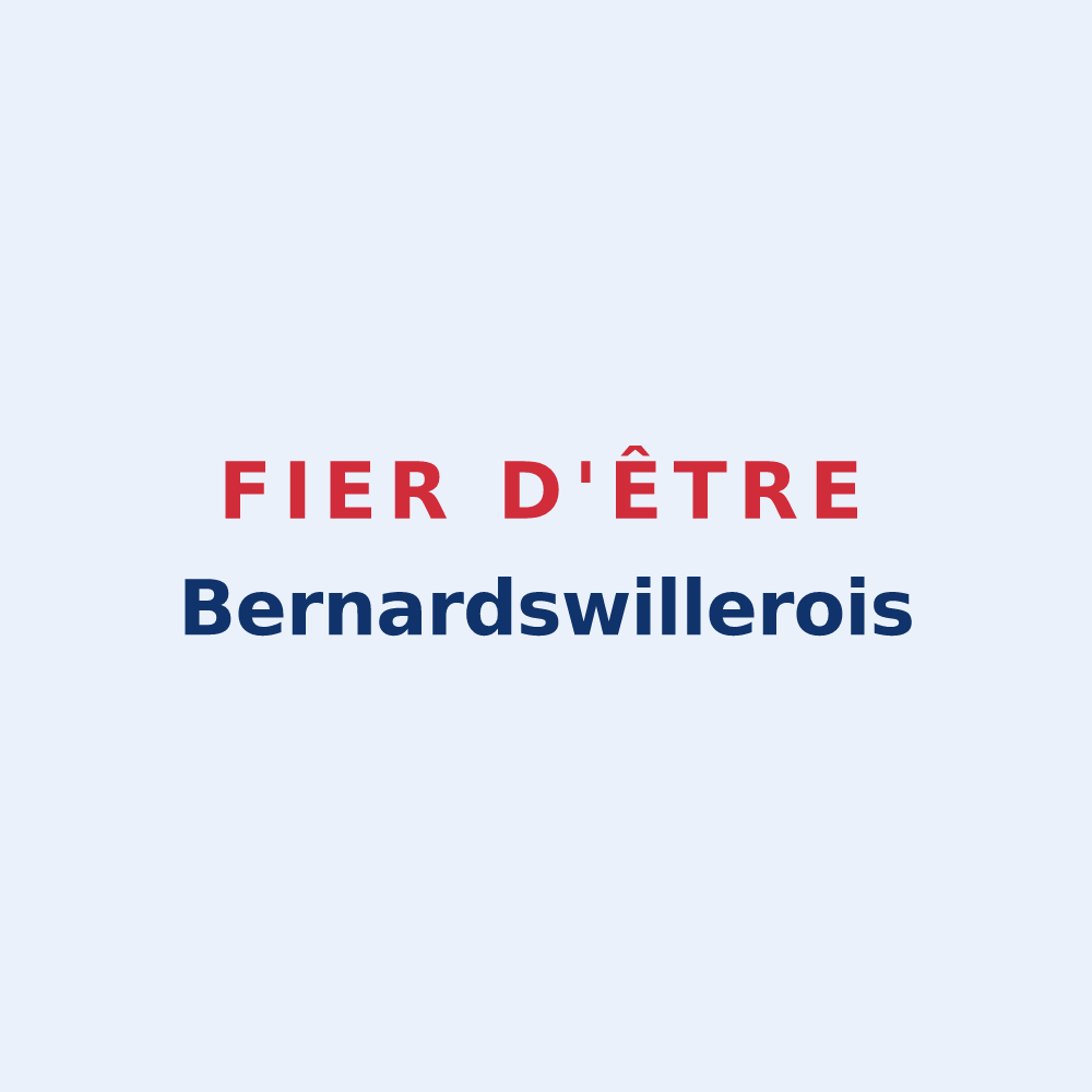 Sticker « Fier d'être Bernardswillerois » — design pour Bernardswiller