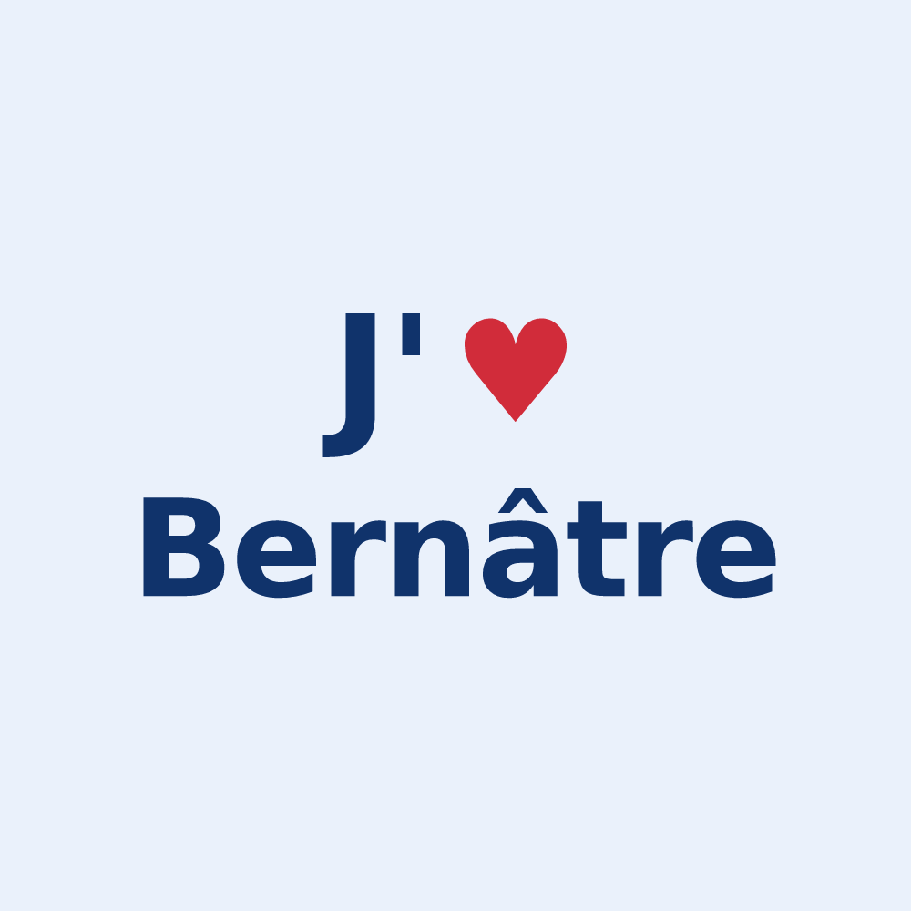 Sticker personnalisé Bernâtre — design J'aime Bernâtre