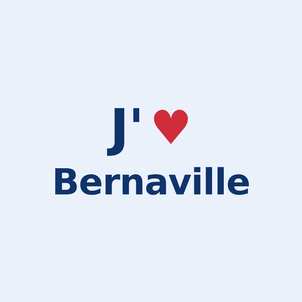 Sticker personnalisé Bernaville — design J'aime Bernaville