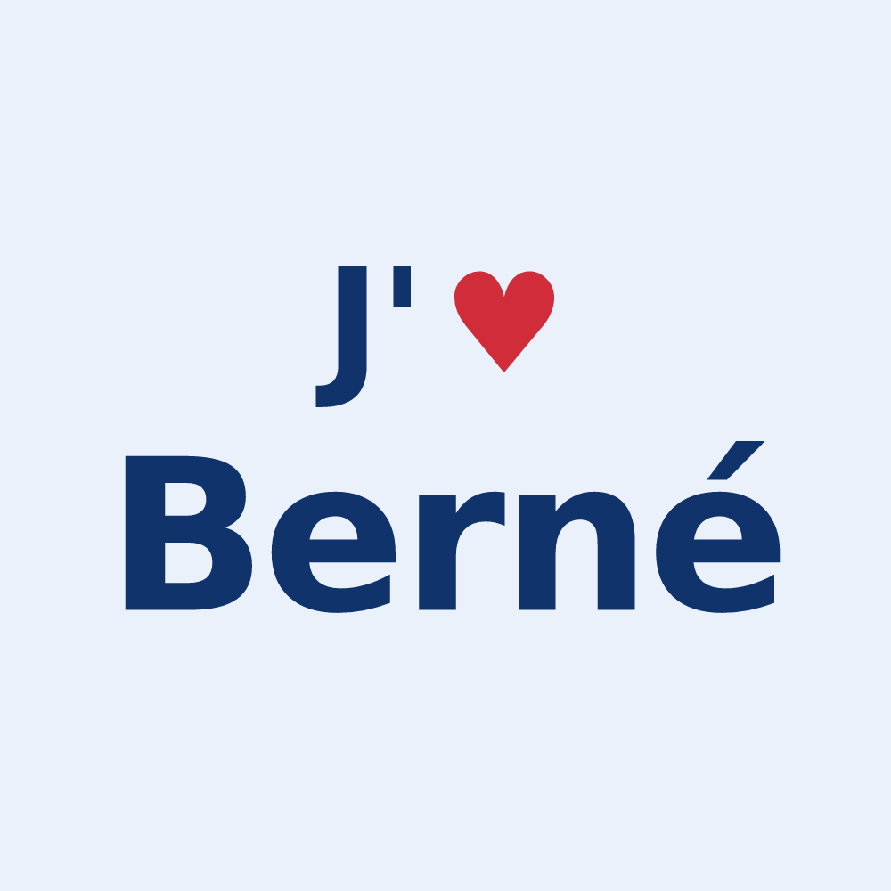 Sticker personnalisé Berné — design J'aime Berné