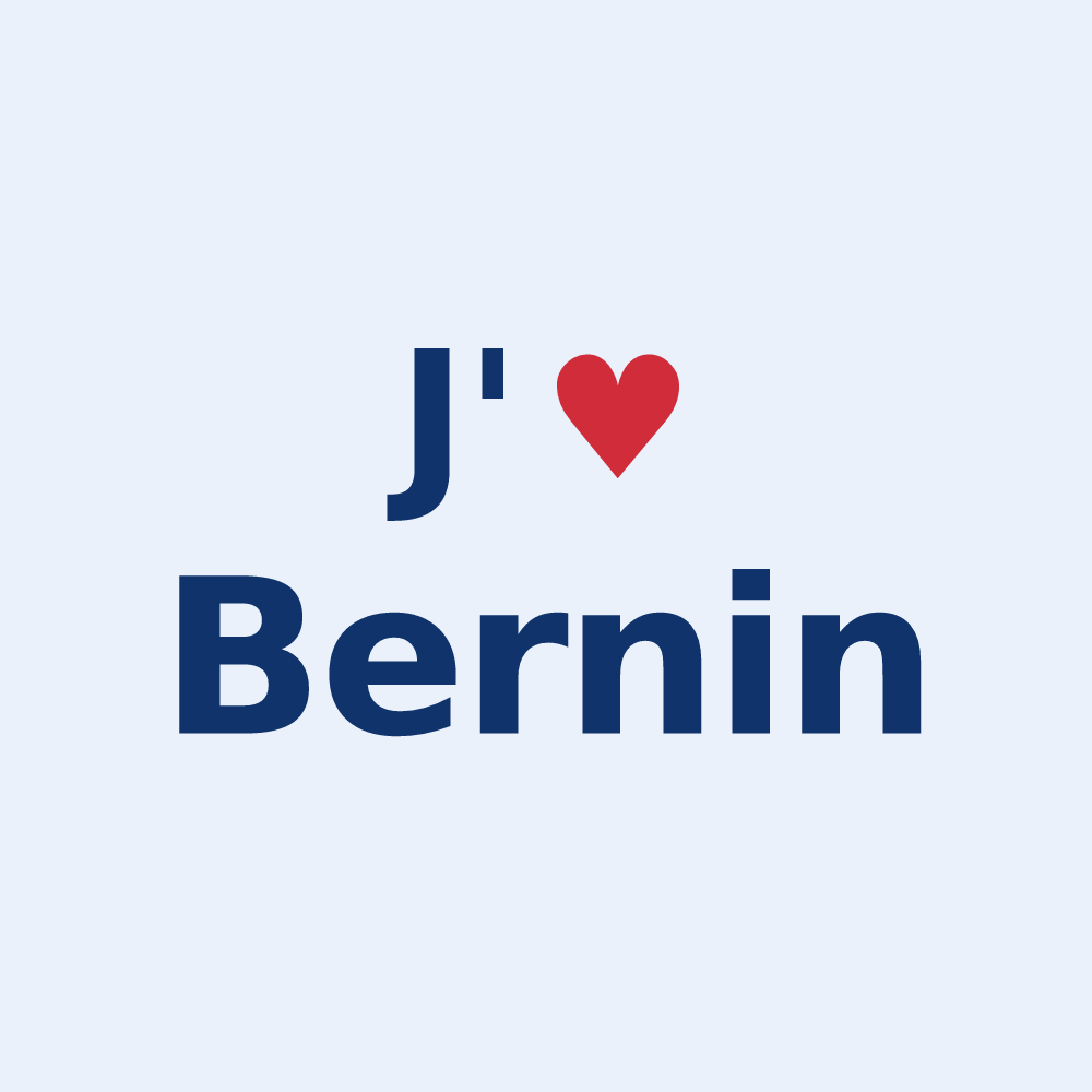 Sticker personnalisé Bernin — design J'aime Bernin