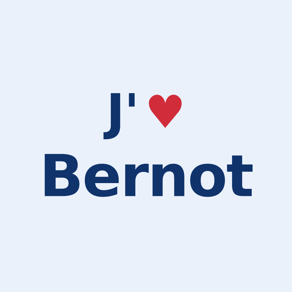 Sticker personnalisé Bernot — design J'aime Bernot