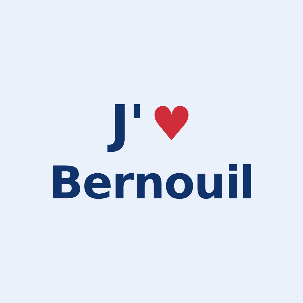 Sticker personnalisé Bernouil — design J'aime Bernouil