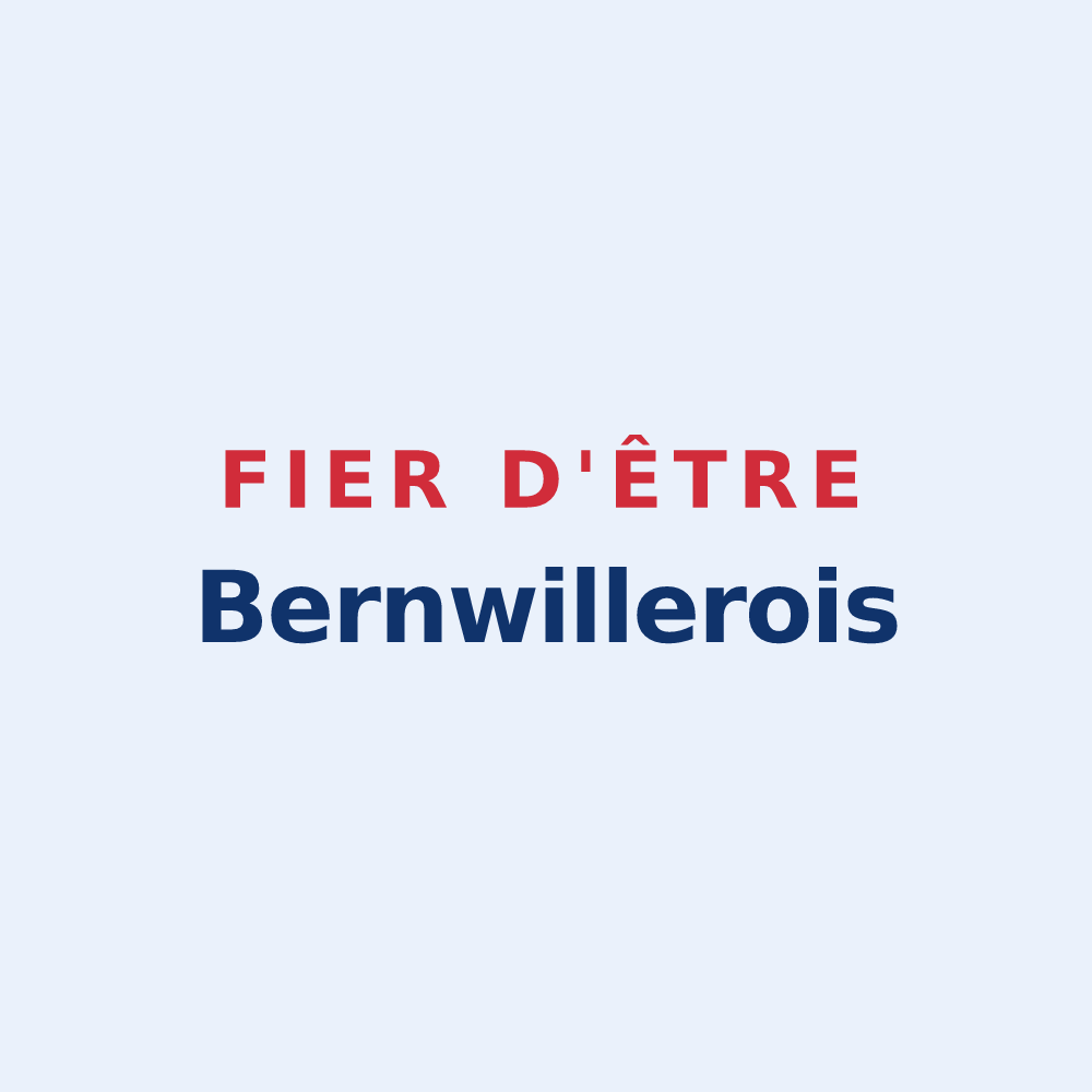 Sticker « Fier d'être Bernwillerois » — design pour Bernwiller