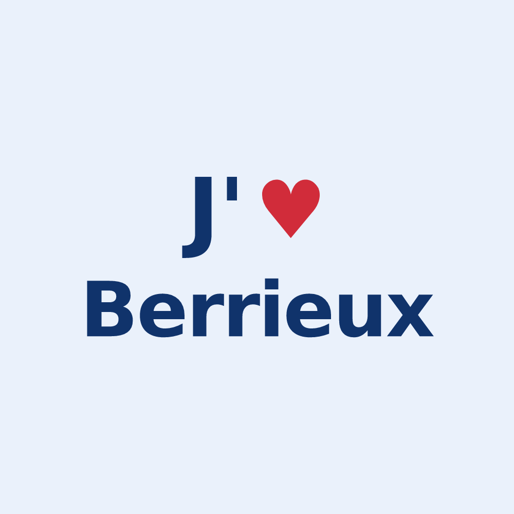 Sticker personnalisé Berrieux — design J'aime Berrieux