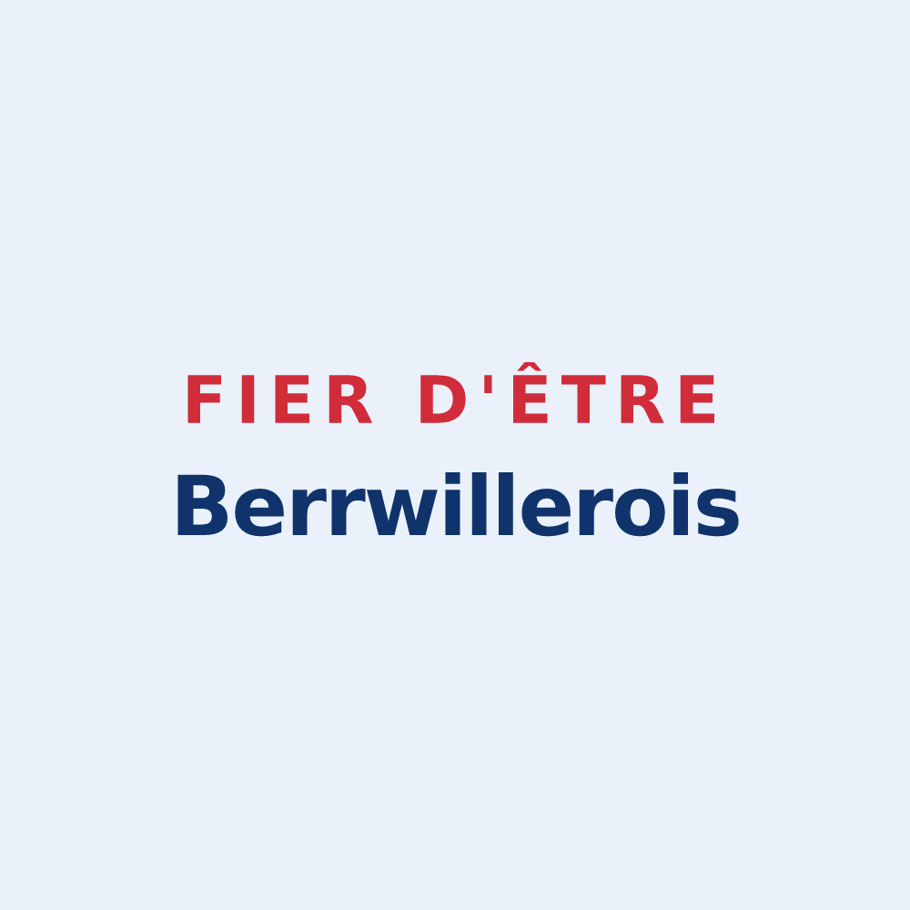 Sticker « Fier d'être Berrwillerois » — design pour Berrwiller