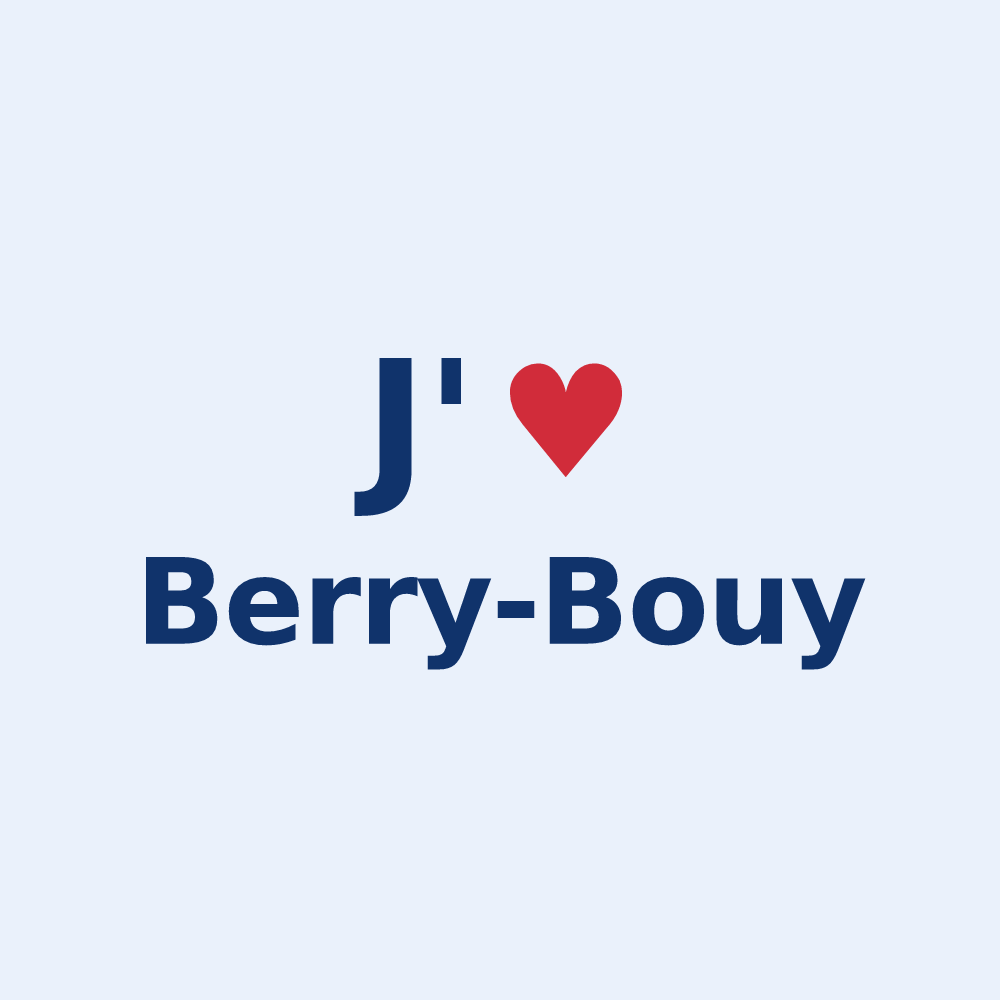 Sticker personnalisé Berry-Bouy — design J'aime Berry-Bouy