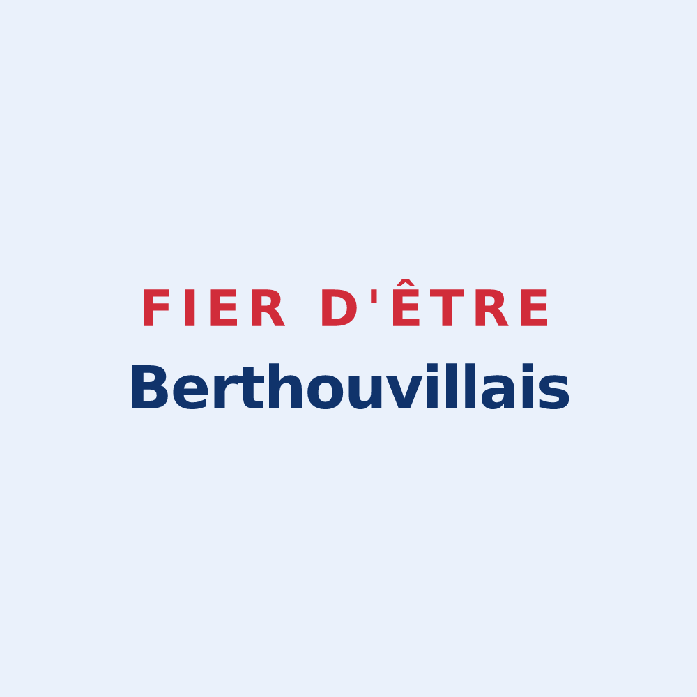 Sticker « Fier d'être Berthouvillais » — design pour Berthouville