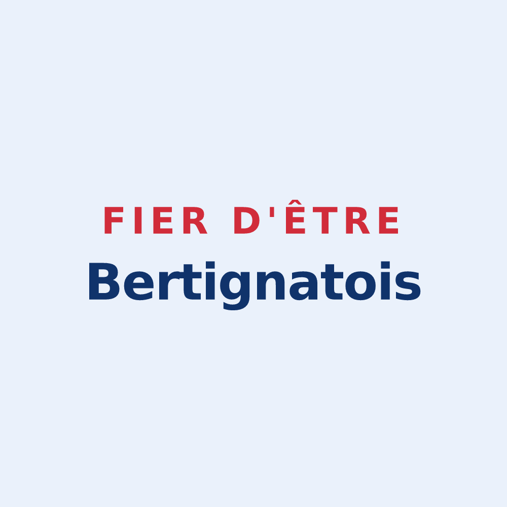 Sticker « Fier d'être Bertignatois » — design pour Bertignat