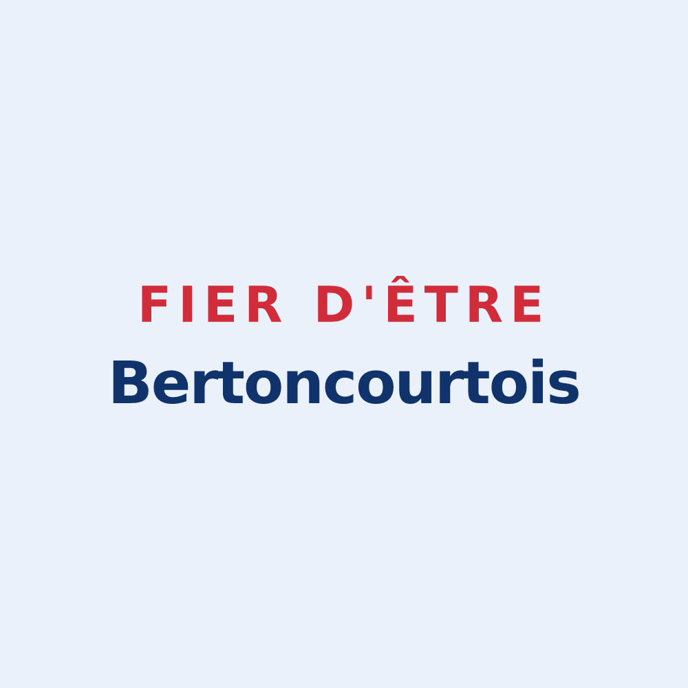 Sticker « Fier d'être Bertoncourtois » — design pour Bertoncourt