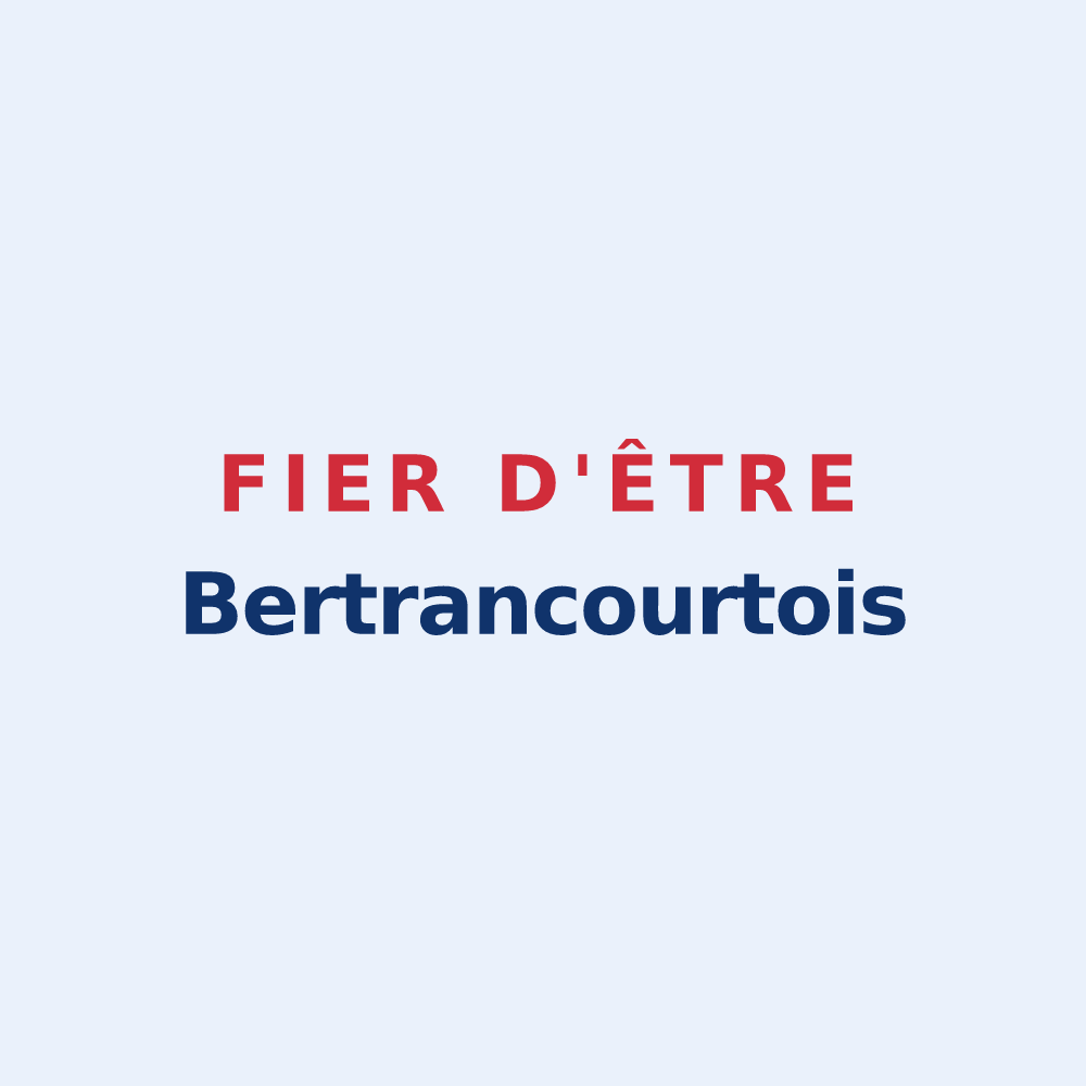 Sticker « Fier d'être Bertrancourtois » — design pour Bertrancourt