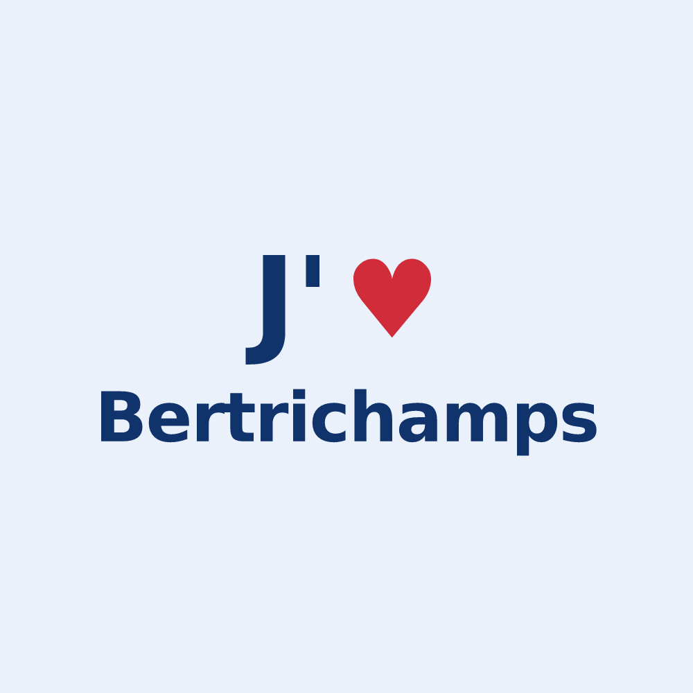 Sticker personnalisé Bertrichamps — design J'aime Bertrichamps