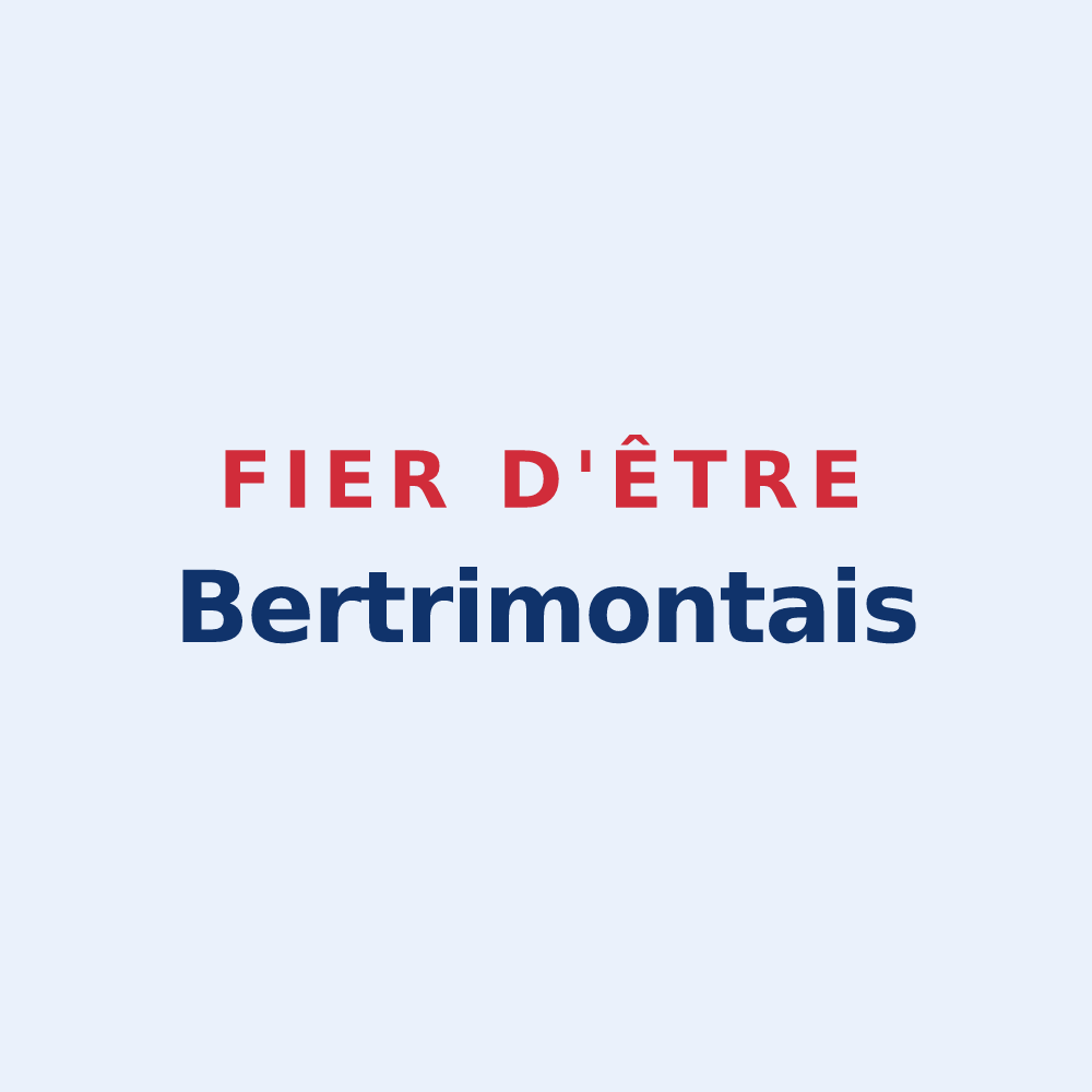Sticker « Fier d'être Bertrimontais » — design pour Bertrimont