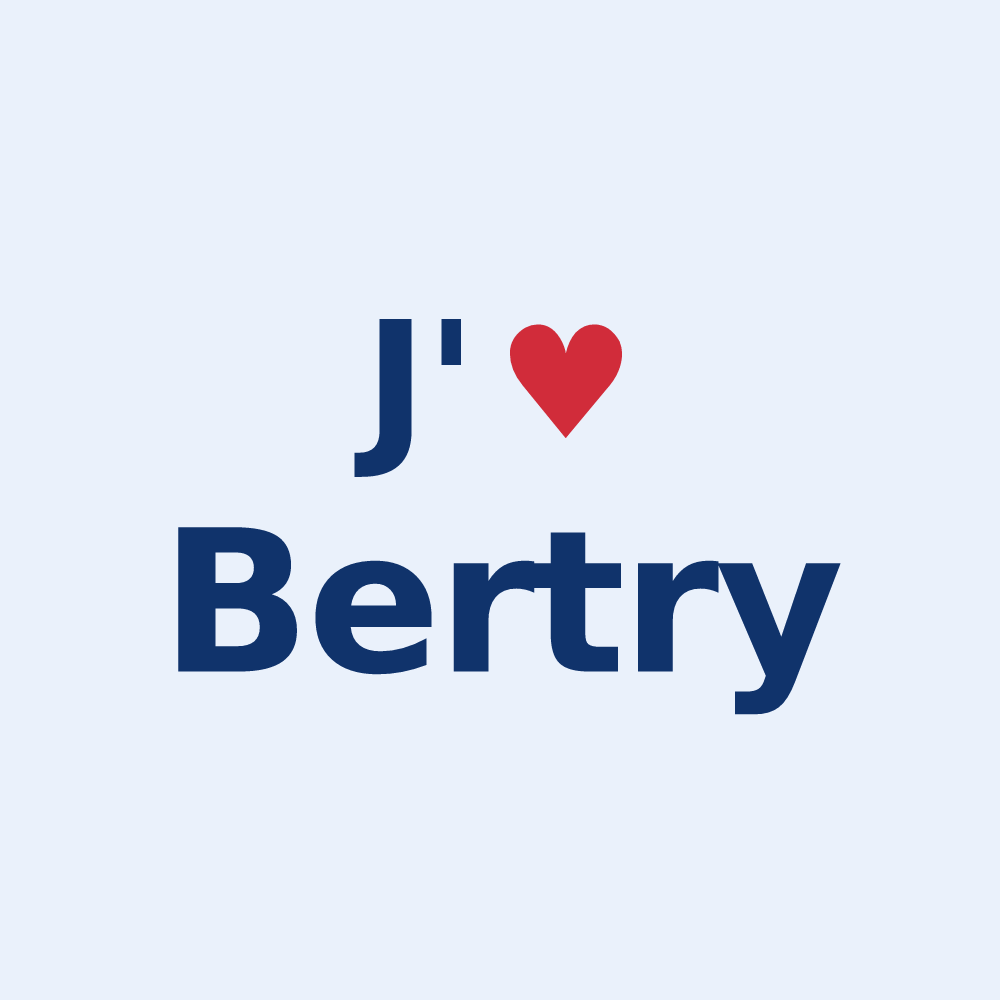 Sticker personnalisé Bertry — design J'aime Bertry