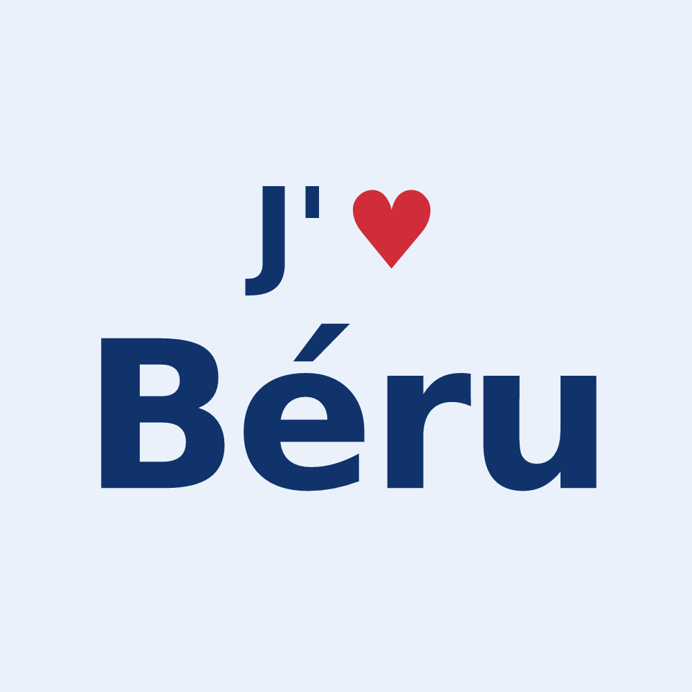 Sticker personnalisé Béru — design J'aime Béru