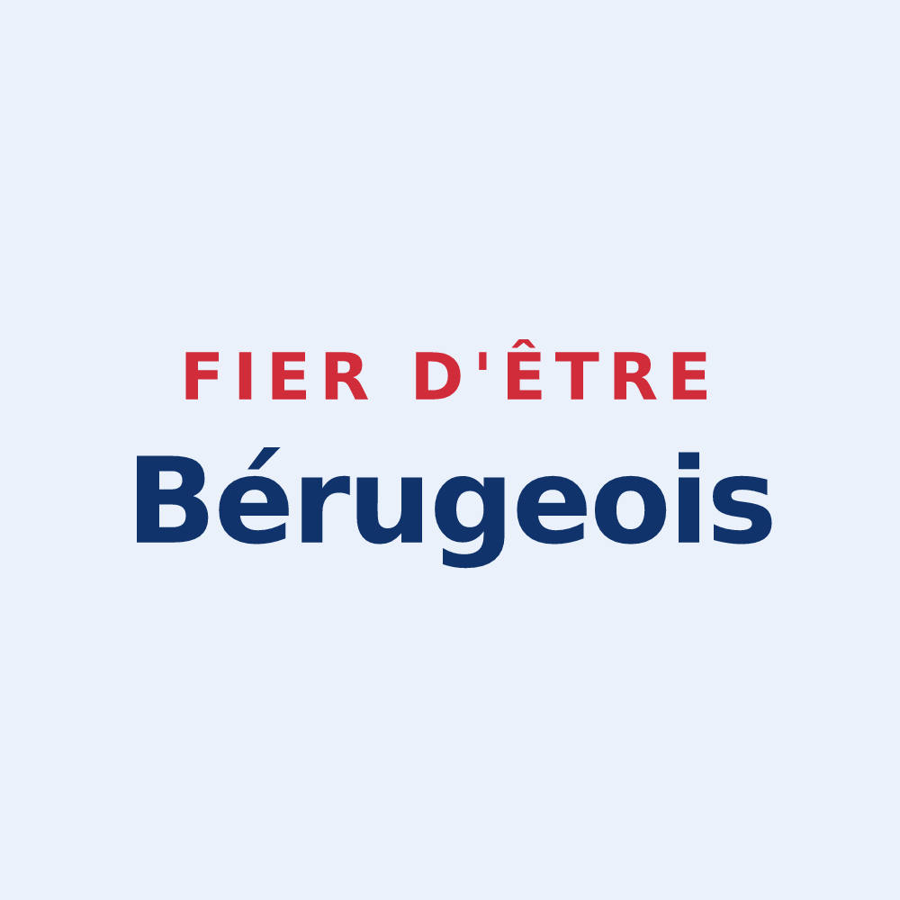 Sticker « Fier d'être Bérugeois » — design pour Béruges