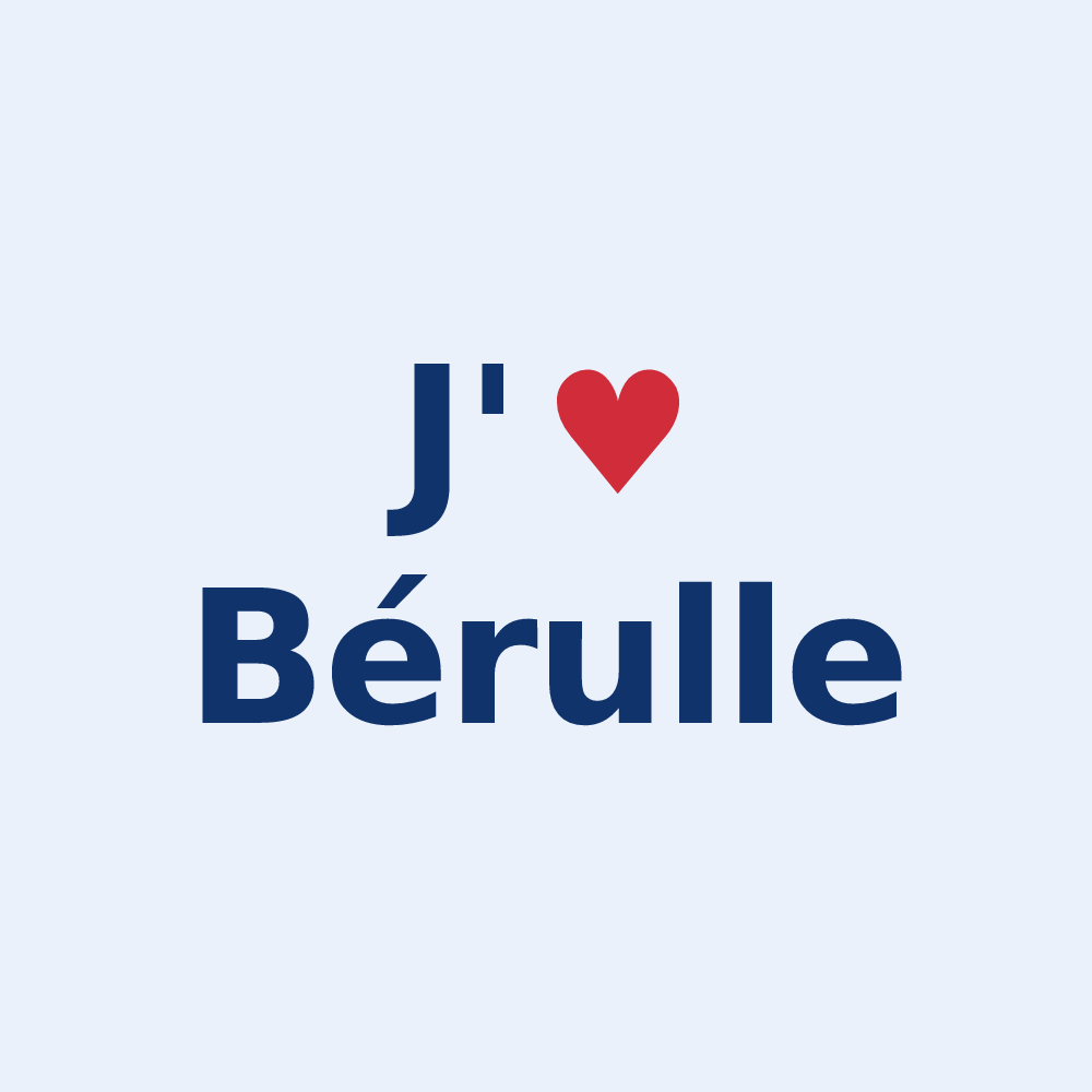 Sticker personnalisé Bérulle — design J'aime Bérulle