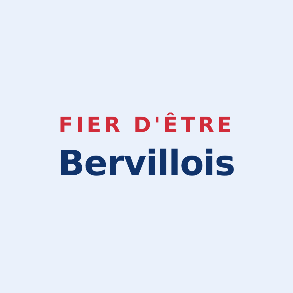 Sticker « Fier d'être Bervillois » — design pour Berville-la-Campagne