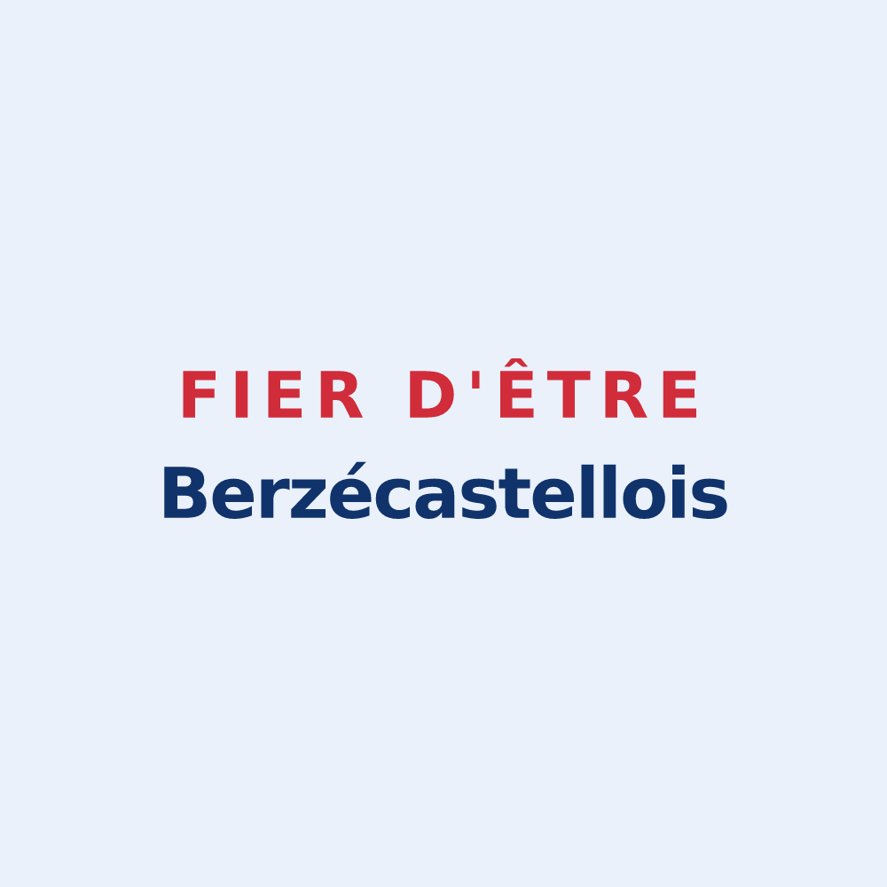 Sticker « Fier d'être Berzécastellois » — design pour Berzé-le-Châtel
