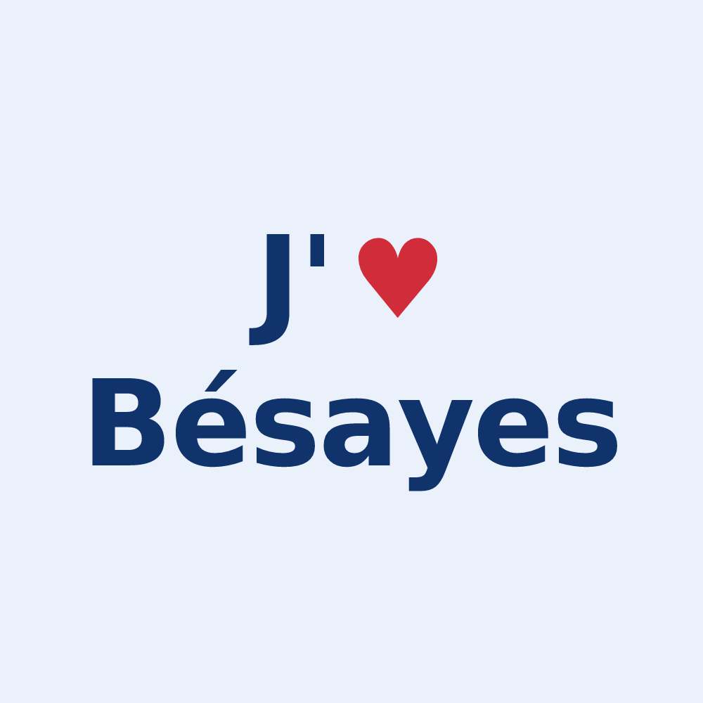 Sticker personnalisé Bésayes — design J'aime Bésayes