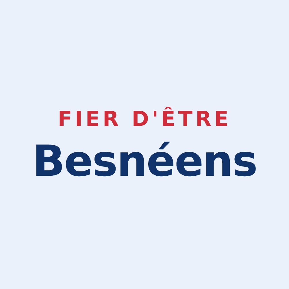 Sticker « Fier d'être Besnéens » — design pour Besné