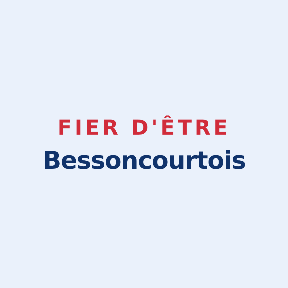 Sticker « Fier d'être Bessoncourtois » — design pour Bessoncourt