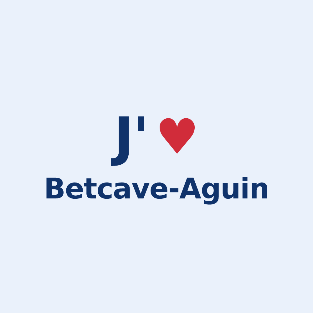 Sticker personnalisé Betcave-Aguin — design J'aime Betcave-Aguin