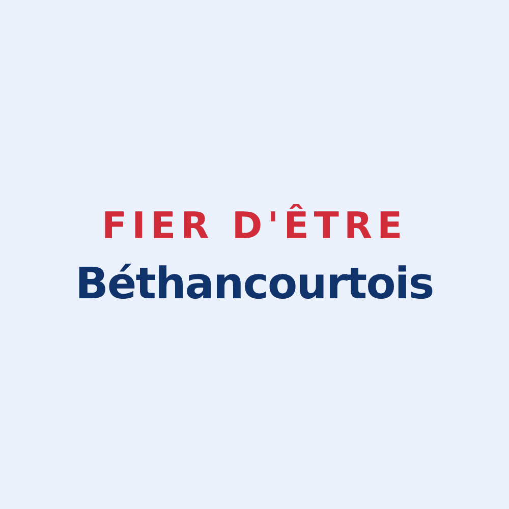 Sticker « Fier d'être Béthancourtois » — design pour Béthancourt-en-Vaux