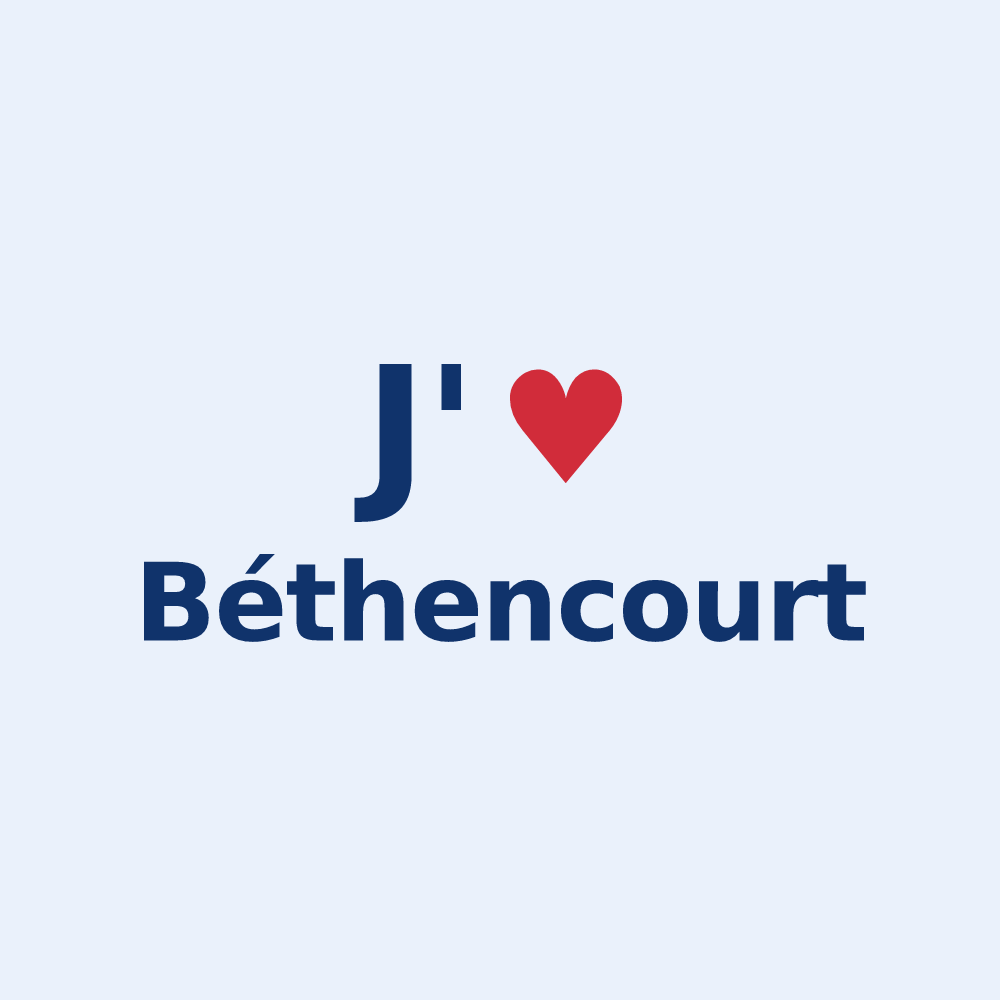 Sticker personnalisé Béthencourt — design J'aime Béthencourt